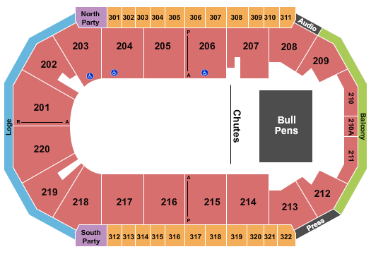 Findlay Toyota Center PBR Seating Chart